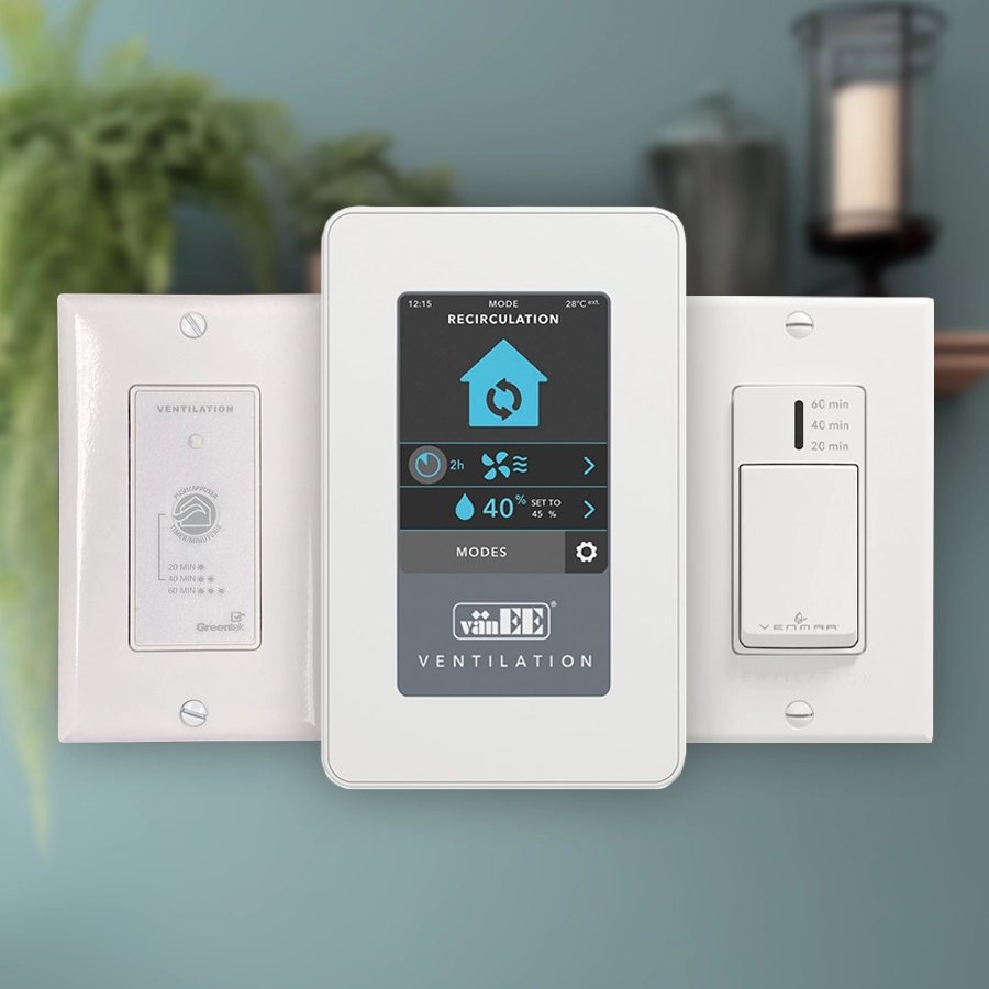 wall controllers vanee, venmar, greentek, lifebreath