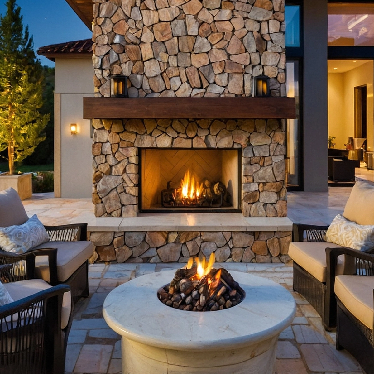 outdoor fireplace pic 1